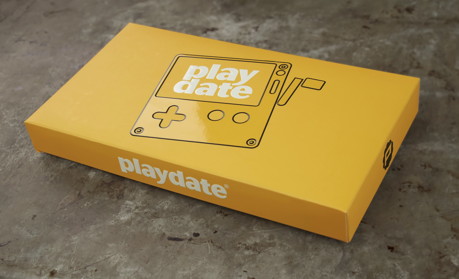 The packaging for Playdate